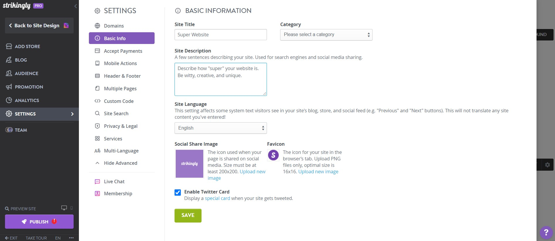 Image taken from Strikingly Product Image taken from Strikingly Product